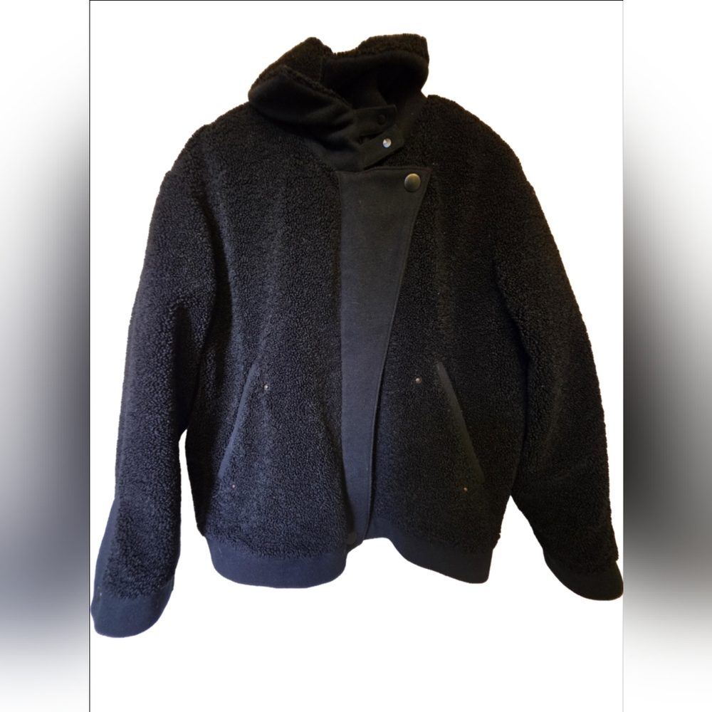 ba&sh Nylo Coat in Noir Size 1 US Size 6